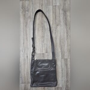 HOBO Gray Leather Crossbody Bag